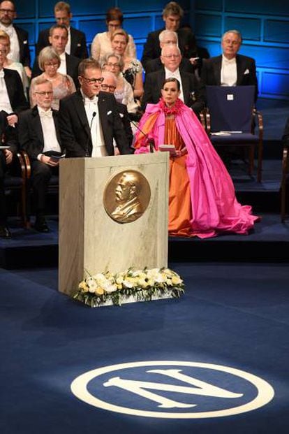 Ceremonia de entrega de los premios Nobel de 2018.