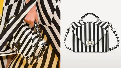 A la izquierda, bolso de la colección primavera-verano de Akris. A la derecha, un diseño de Zara (25,95 euros). Pueden jugar a encontrar las 7 diferencias.