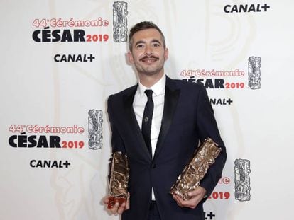 Xavier Legrand, con los premios a mejor película y mejor guion original por 'Custodia compartida'.