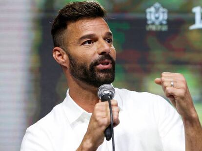 Ricky Martin, en el festival Viña del Mar, en Chile, el domingo. En vídeo, el discurso del cantante en el festival.