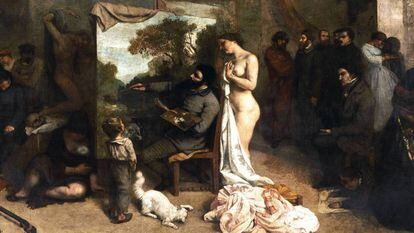 'El taller del pintor' (1855), de Gustave Courbet.