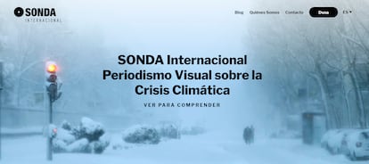 Portada de la web 'Sonda Internacional'.
