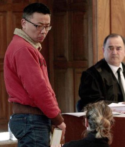 El acusado durante el juicio