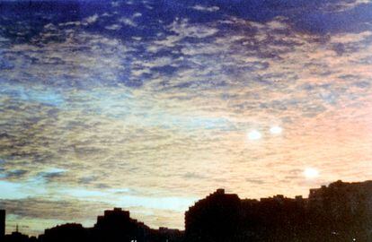 Objetos luminosos sobre el cielo de Barcelona en junio de 1978.