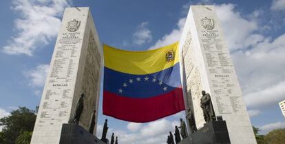 Vista del Monumento de la Naci&oacute;n a sus Pr&oacute;ceres, en Caracas.