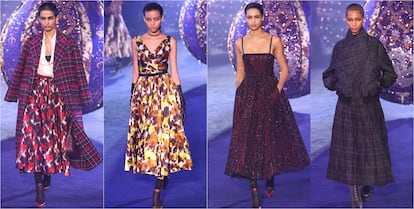 Modelos en el desfile de Dior de la semana de la moda de París.