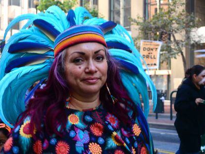 Cientos de indígenas de medio mundo están en San Francisco para reclamar acción contra el cambio climático. 