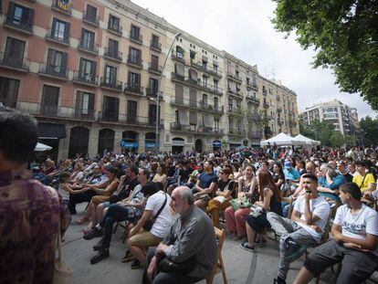 Uno de los conciertos de las  12 horas de Jazz en la Ronda Sant Antoni que organiza el Taller de Musics. 