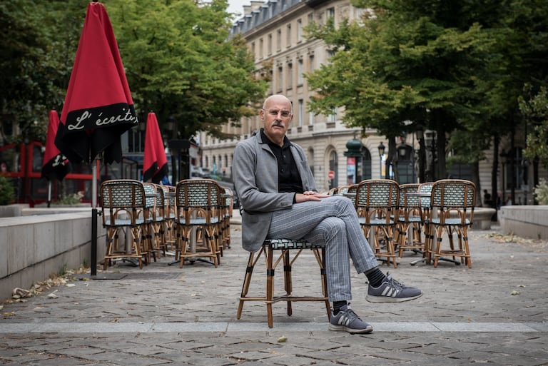 Maurizio Lazzarato, en la plaza de la Sorbona.