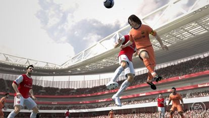 Screenshot of one of the versions of the FIFA video game.