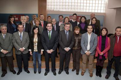 Miembros del PSOE de Collado Villalba en la presentaci&oacute;n de la candidatura para las Municipales de 2011. 