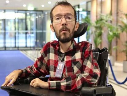 Pablo Echenique, candidato de Podemos en Arag&oacute;n.