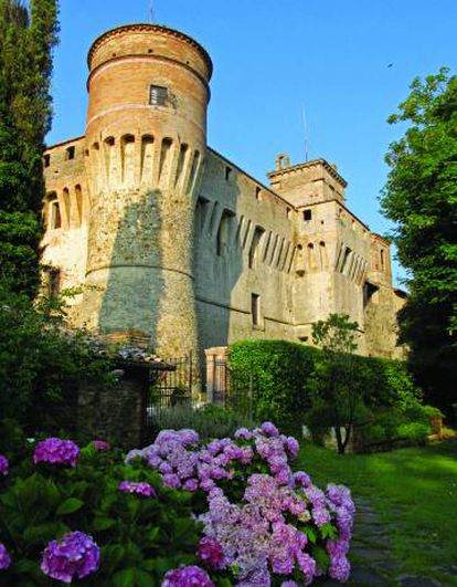 El castillo de Civitella Ranieri, cerca de Umbertide (Italia).
