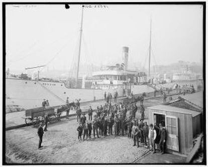 Estibadores en Baltimore, en 1905.