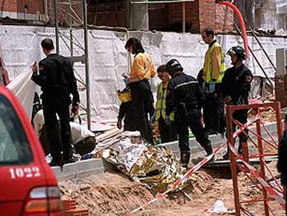 Accidente en una obra de Madrid.