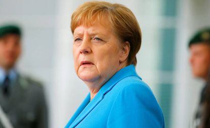 La canciller alemana, Angela Merkel, el pasado miércoles en Berlín.