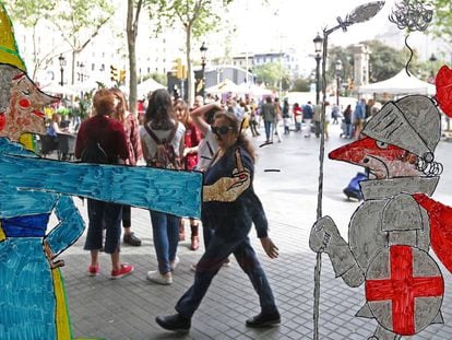 El còmic pren vida als carrers per Sant Jordi, l'any passat, esclar.