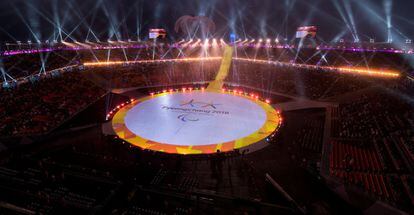 Ceremonia de apertura de los Juegos Paralímpicos de Pyeongchang 2018, el 9 de marzo de 2018.