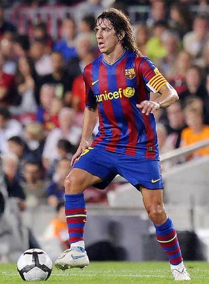 Puyol, durante un partido con el Barcelona.