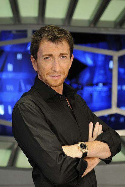 Pablo Motos, en el plató de <i>El hormiguero.</i>