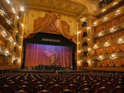 La sala principal del Teatro Colón, en Buenos Aires, el 3 de junio de 2022.