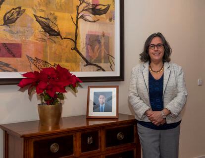 La embajadora de Canadá en España, Wendy Drukier, en su residencia en Puerta de Hierro (Madrid).