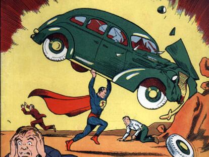 Primer ejemplar de 'Action Comics' en el que aparece Superman.