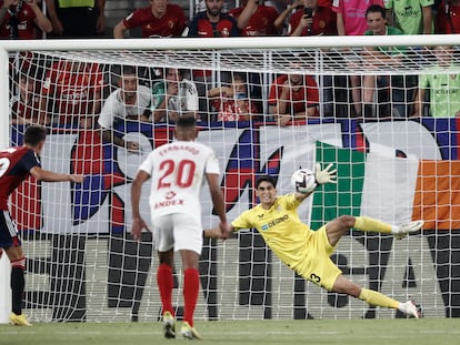 Liga Santander: Amir Oroz bate a Bono en el penalti que valió el triunfo de Osasuna ante el Sevilla