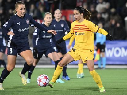 Aitana Bonmatí, durante el partido ante el Rosengard.