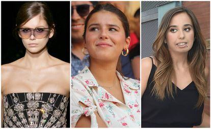De izquierda a derecha, Kaia Gerber, Cayetana Rivera y Andrea Janeiro.