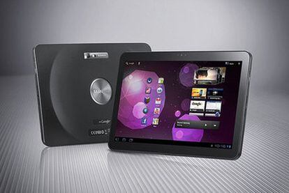 La tableta Samsung Galaxy 10.1v.