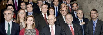 Crist&oacute;bal Montoro, con los consejeros de Hacienda auton&oacute;micos. 