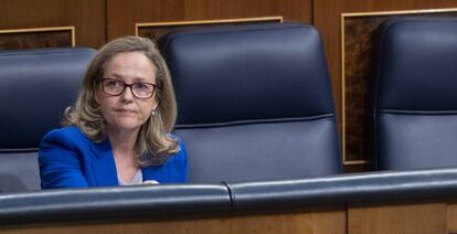 La vicepresidenta primera, Nadia Calviño.