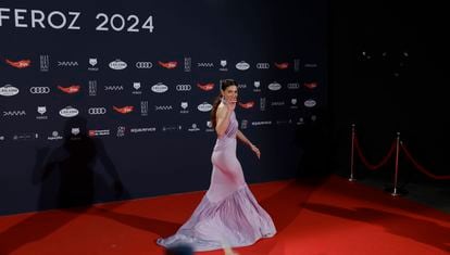 Barbara Lennie, en la alfombra roja de los premios Feroz.