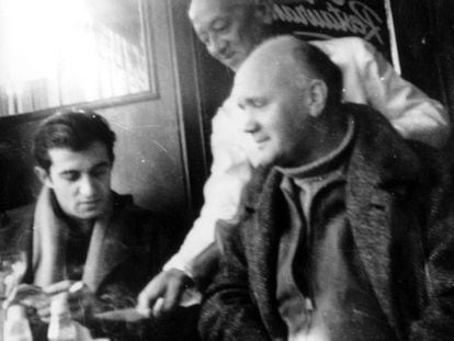 Juan Goytisolo y Jean Genet, en 1958, fotografiados por Monique Lange.