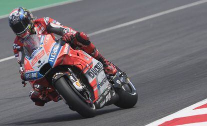 Jorge Lorenzo, durante la clasificación en Montmeló.