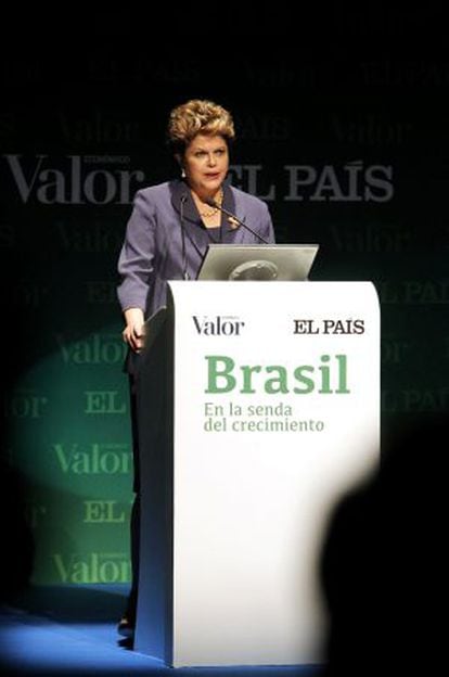 Dilma Rousseff, en la jornada 'Brasil en la senda del crecimiento'