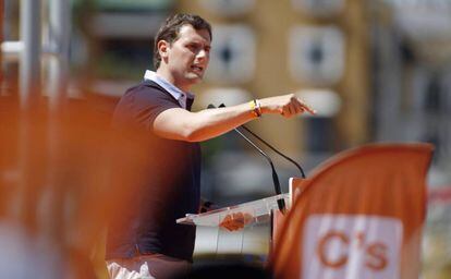 Albert Rivera, este sábado en Sevilla.