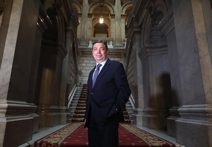 Luis Planas, ministro de Agricultura, Pesca y Alimentación, el 31 de mayo en la sede del ministerio.