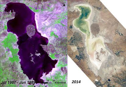 Imagen de satélite. Fuente: USGS (United States Geological Survey), visualización por UNEP GRID Sioux Falls.