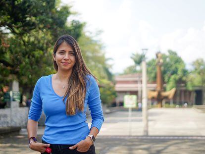 Lauren Flor, la primera profesora astrónoma de tiempo completo de la Universidad de Antioquia, en Medellín, el 27 de febrero de 2023.