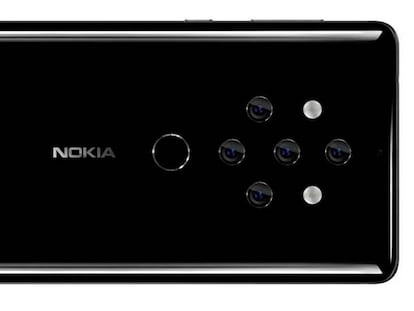 Primera imagen de un futuro móvil Nokia con cinco cámaras traseras