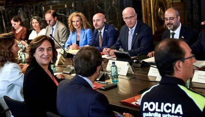 Reunión de la junta de seguridad de Barcelona.