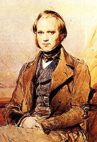 Retrato anónimo de Charles Darwin.