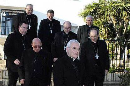 Obispos de las diócesis andaluzas, durante una reunión celebrada en Córdoba el pasado mes de enero.