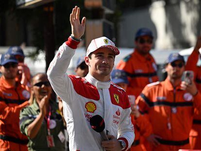 Charles Leclerc durante el último Gran Premio de Mónaco.