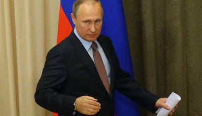 El presidente Putin este martes en Sochi.