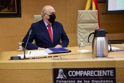Jorge Fernández Díaz, ante la comisión del Congreso que investigó la Operación Kitchen, el pasado 17 de noviembre.