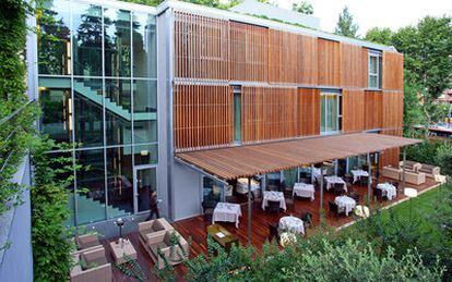 Imagen de la terraza del restaurante barcelonés que ha conseguido su segunda estrella Michelin.