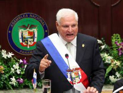 En la imagen, el presidente de Panamá, Ricardo Martinelli. EFE/Archivo